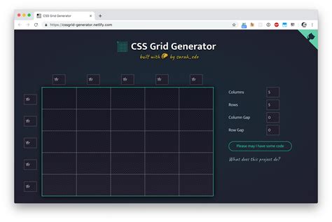 CSS Grid Generator – Bram.us