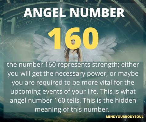 Angel Number 160: Meaning And Symbolisms - Mind Your Body Soul