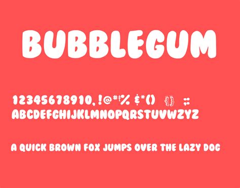 BubbleGum Font