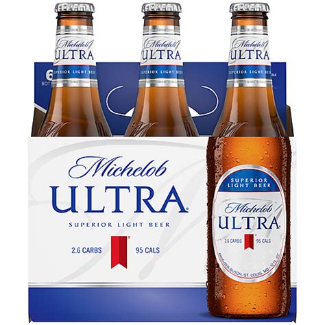 Michelob Ultra® Light Beer, 6 Pack 12 fl. oz. Bottles | Lagers | Foothills IGA Market