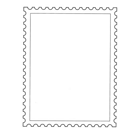 Postage Stamp Png Transparent Background Postage Stamp Template - Clip Art Library