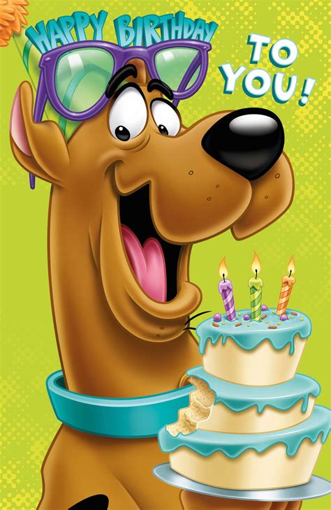 Scooby Doo Birthday Card, Official Product - Default Title - Danilo Promotions | Happy birthday ...