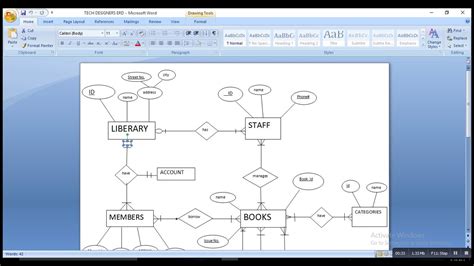 Er Diagram For Library Management System With Explanation | ERModelExample.com