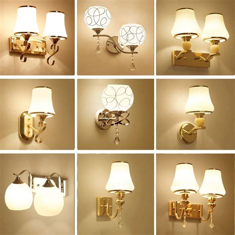 HGhomeart Crystal Luminaria Led Wall Lamp110V 220V Wall Mounted Bedside Reading Lamps Wall ...