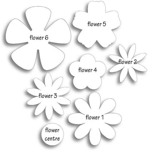 25+ best ideas about Flower template on Pinterest | Paper flowers diy, Paper flower templates ...