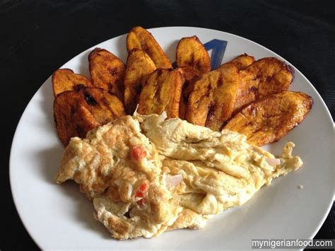 Fried Plantain with Eggs | My Nigerian Food