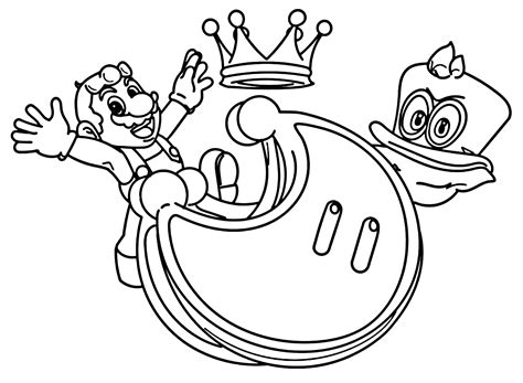 Super Mario Odyssey Printable Coloring Page - Free Printable Coloring Pages