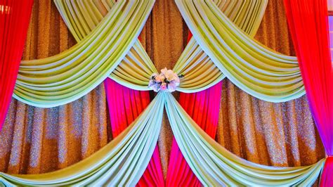 DIY: WEDDING BACKDROP DECORATION TUTORIAL | EVENT BACKDROP DESIGN | STAGE DRAPING TUTORIAL - YouTube