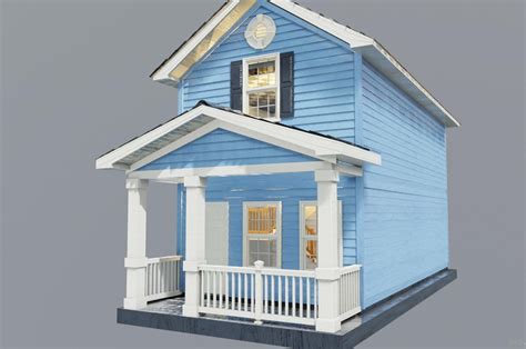 Modular house made in blender 2.8 : blender