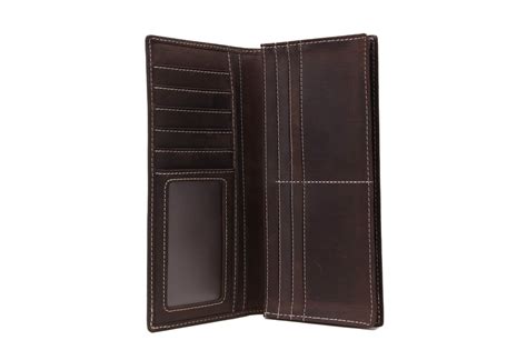 Handmade Genuine Leather Wallet Men Long Wallet Money Purse Card Holder 196-1 | MoshiLeatherBag ...