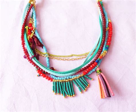 Colorful Boho Necklaces – Jewelry Making Journal