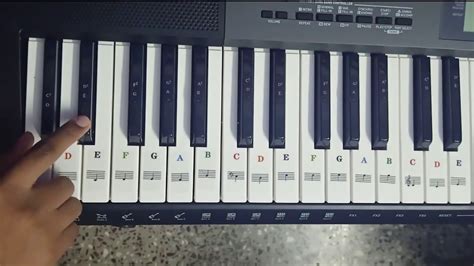 piano stickers format for 61 keys keyboards - YouTube