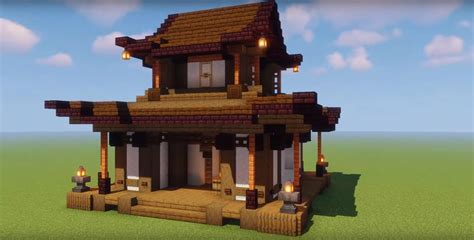 Minecraft Ornate Japanese House Ideas and Design