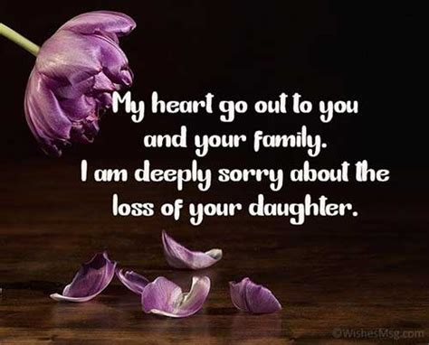 Sympathy Messages for Loss of Daughter - WishesMsg