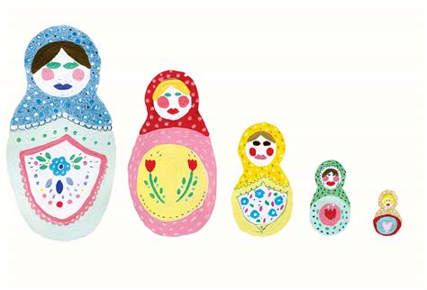 sally illustration: Babushka dolls♥