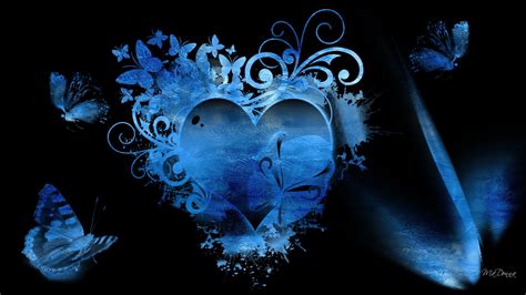 Blue Heart Wallpaper - WallpaperSafari