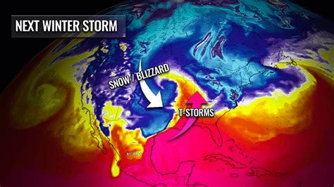 A New Winter Storm with Heavy Snow and Blizzard tracks across the United States This Week, a ...