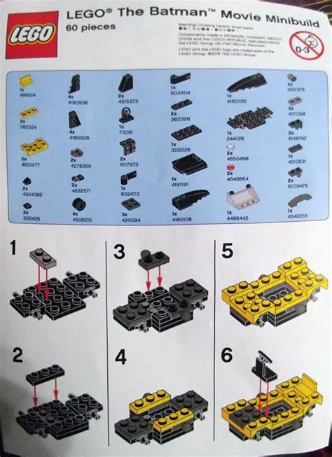 Brickfinder - LEGO Batman Movie Mini-Batmobile Instructions