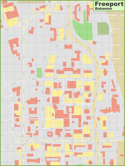 Freeport Downtown Map - Ontheworldmap.com