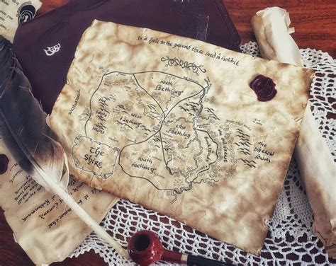 The Shire Map Hobbiton - Etsy