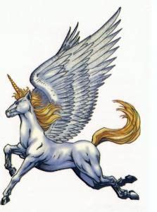 7 TEMPORARY TATTOOS, Tattoo Unicorn, Pegasus, Winged Stallion 3"x2 ...