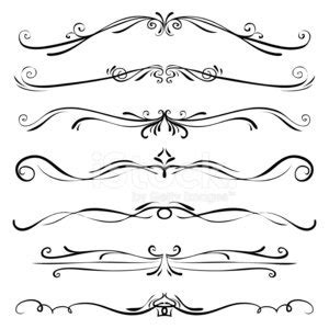 Set Of Vintage Vector Dividers Stock Vector | Royalty-Free | FreeImages