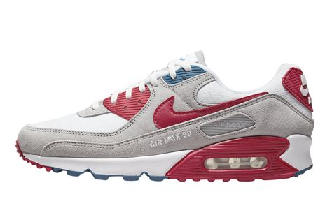 Nike Air Max 90 Athletic Club White Red Blue DQ8235-001 - KicksOnFire.com