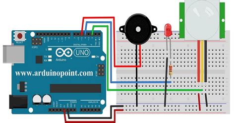 Pir Motion Sensor Arduino Circuit Diagram