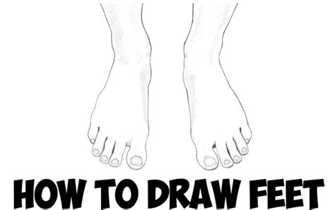 How to Draw Feet / the Human Foot with Easy Step by Step Drawing Tutorial for Beginners - How to ...