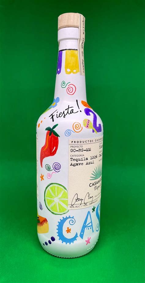 Hand Painted Tequila Bottle Personalized Wedding Anniversary - Etsy ...