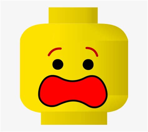 Lego Clipart Emoji - Scared Face Clip Art - Free Transparent PNG Download - PNGkey