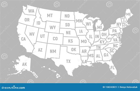 Usa Map States With Names