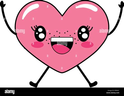 love heart cartoon Stock Vector Image & Art - Alamy