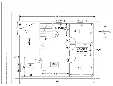 Small House Plan Autocad