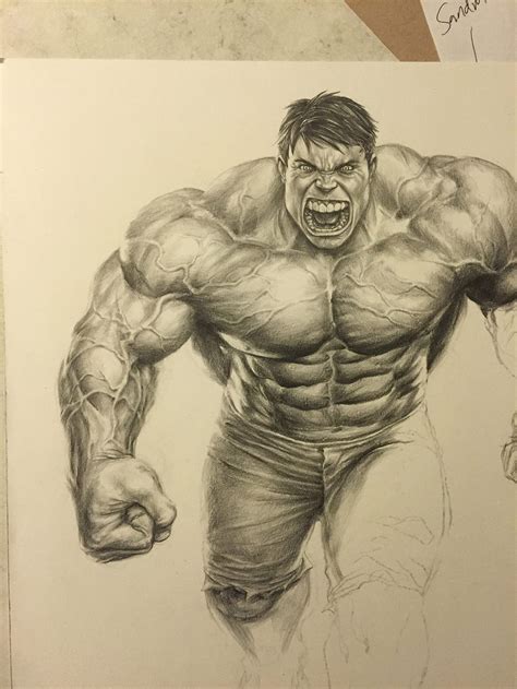 Incredible Hulk Drawing at GetDrawings | Free download