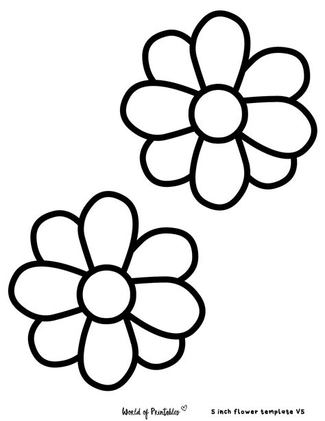 Free Printable Small Flower Template | Best Flower Site