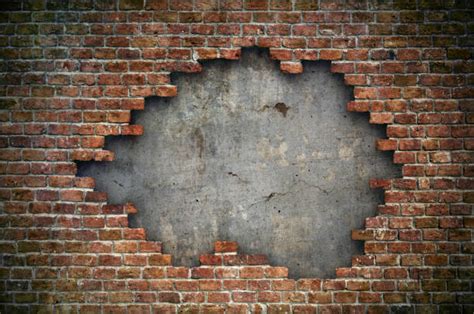 Brick Wall Broken Stock Photos, Pictures & Royalty-Free Images - iStock