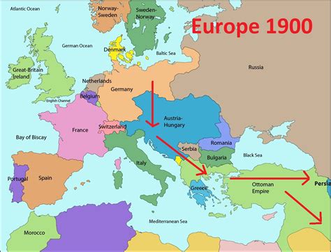 First World War Map Of Europe In 1914 | Images and Photos finder