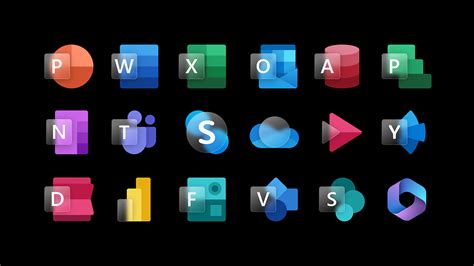 Glassy and Vector Microsoft 365 Icon Set :: Behance