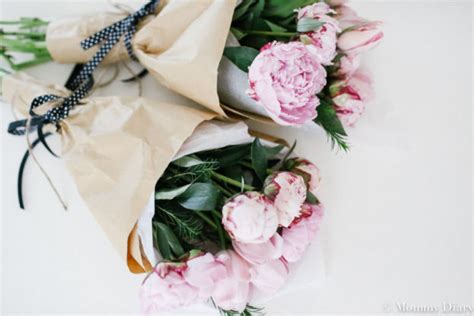 How To Make A Peony + Tulip Bouquet | Mommy Diary