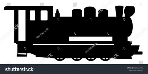 Old Steam Locomotive Stock Vector (Royalty Free) 1325223779 | Shutterstock