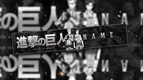 Attack on titan - SpeedART Banner - YouTube