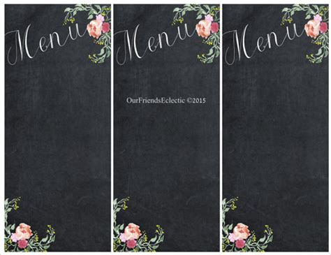 FREE 27+ Sample Chalkboard Menu Templates in PDF | PSD | EPS