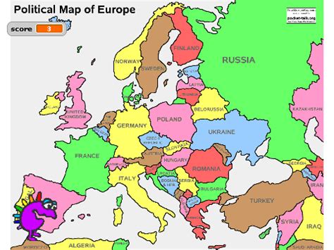 Europe Map And Capitals Quiz - Map