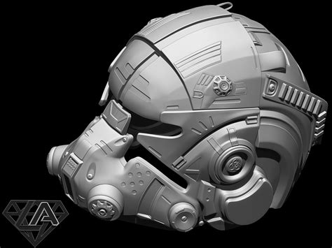 STL file Titanfall2 pilot custom helmet 🧑‍ ️・3D printer model to download・Cults