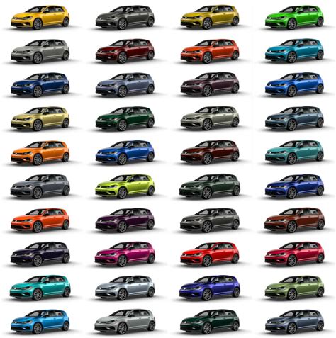 2019 VW Golf R Color Choices Available | 40 Colors on sale now