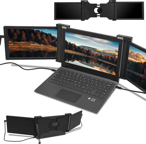 Dual Portable Extended Monitor Laptop Screen Extender Triple Laptop Monitor Display Compatible ...