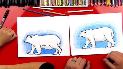 How To Draw A Polar Bear (Realistic) - Art For Kids Hub