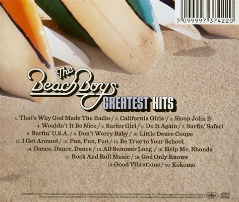 The Beach Boys CD: Greatest Hits (CD) - Bear Family Records