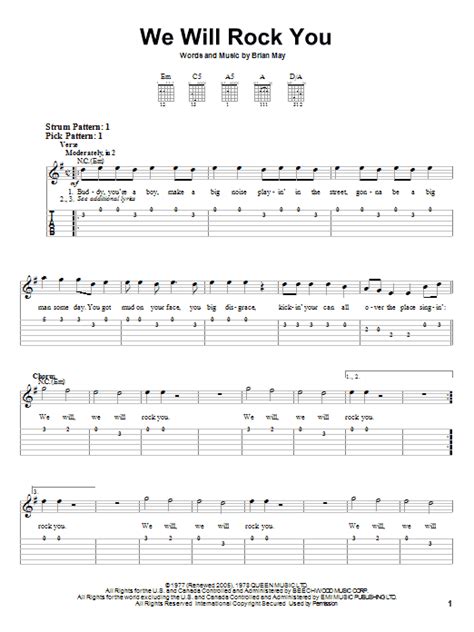 We Will Rock You | Sheet Music Direct